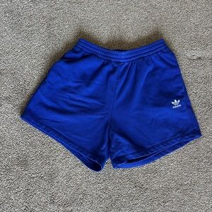 adidas Royal Blue Athletic Shorts with Trefoil Logo